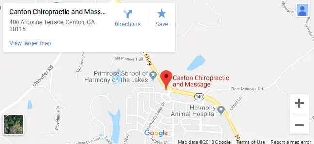 Map of Canton Chiropractors