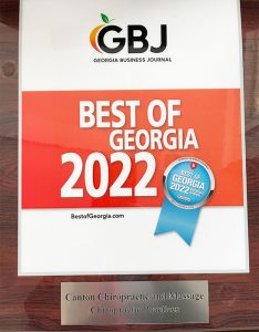 Chiropractic Canton GA Best of Georgia 2022